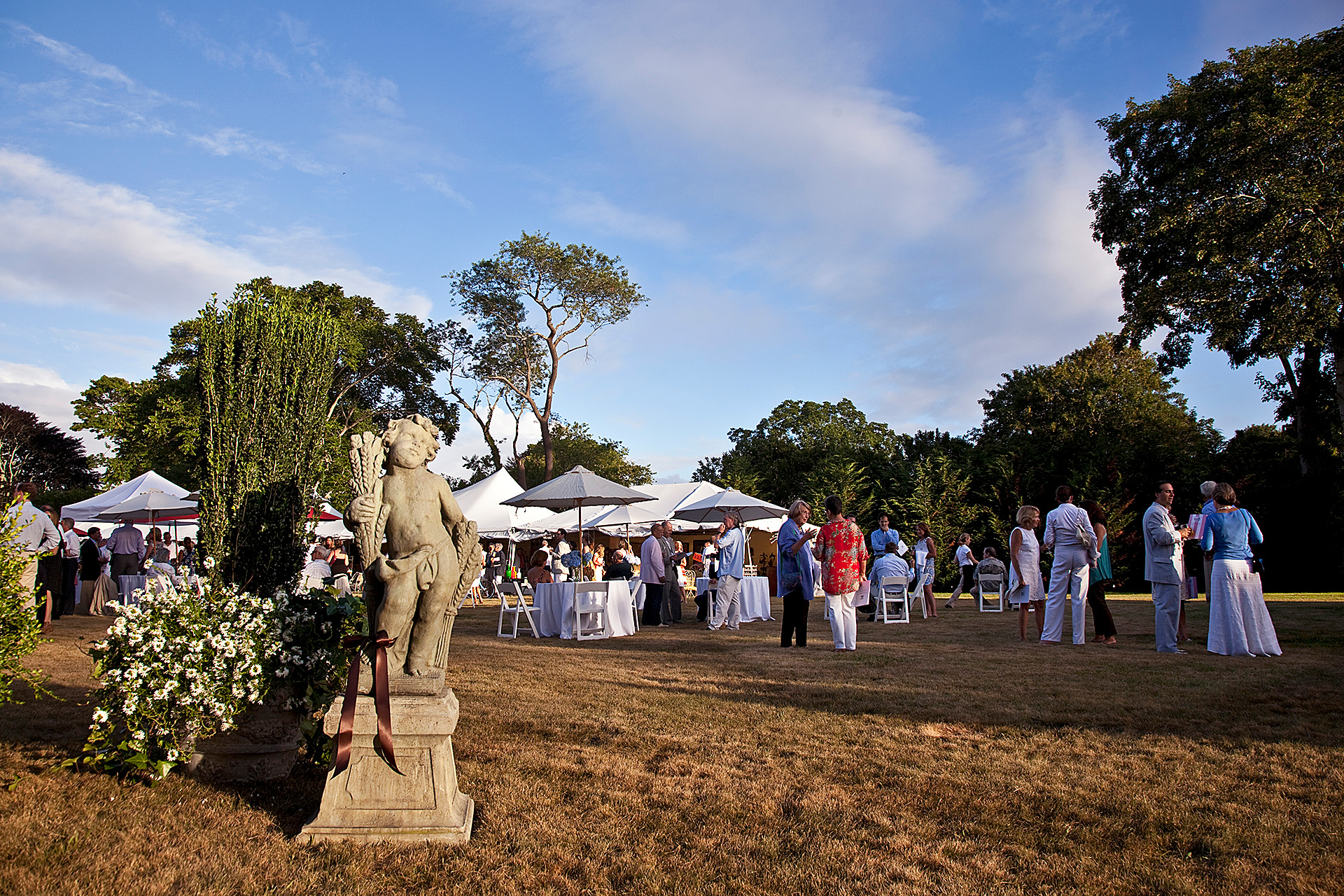 The Centennial Edition Of The East Hampton Antiques Design Show   East Hampton Antiques Show Preview Cocktail Behind Tents 