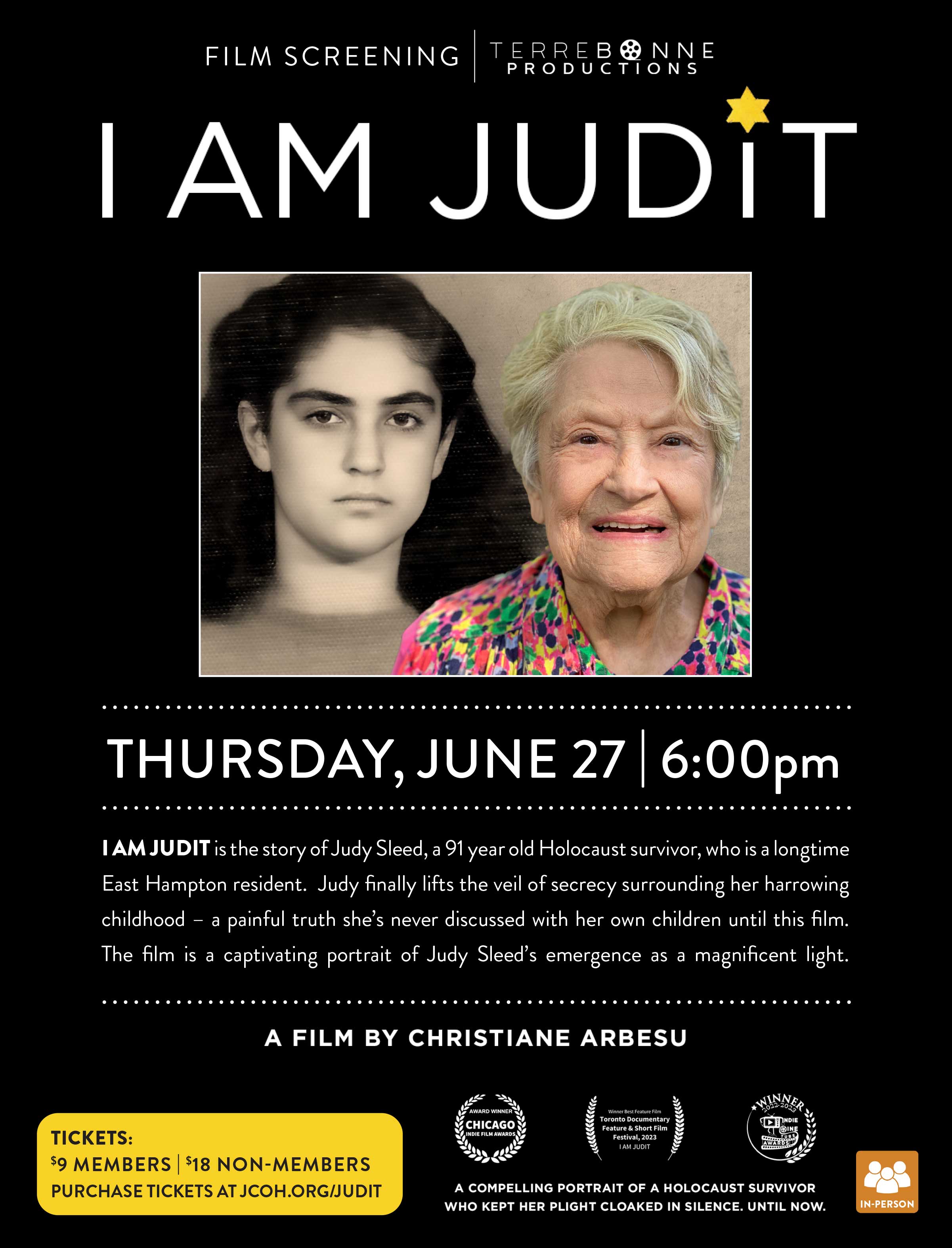 "I AM JUDIT" Film Screening